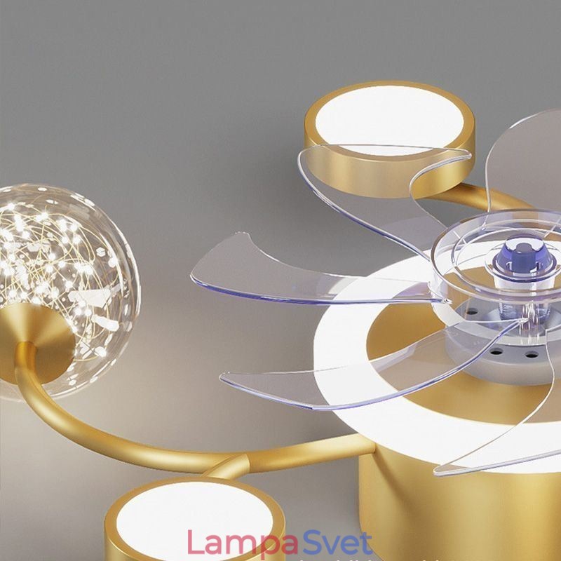 Creative Fan Ceiling Light Stropný luster