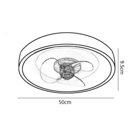 Moderné invertorové svietidlá stropného ventilátora Diaľkové ovládanie stropného osvetlenia Svietidlo ventilátora