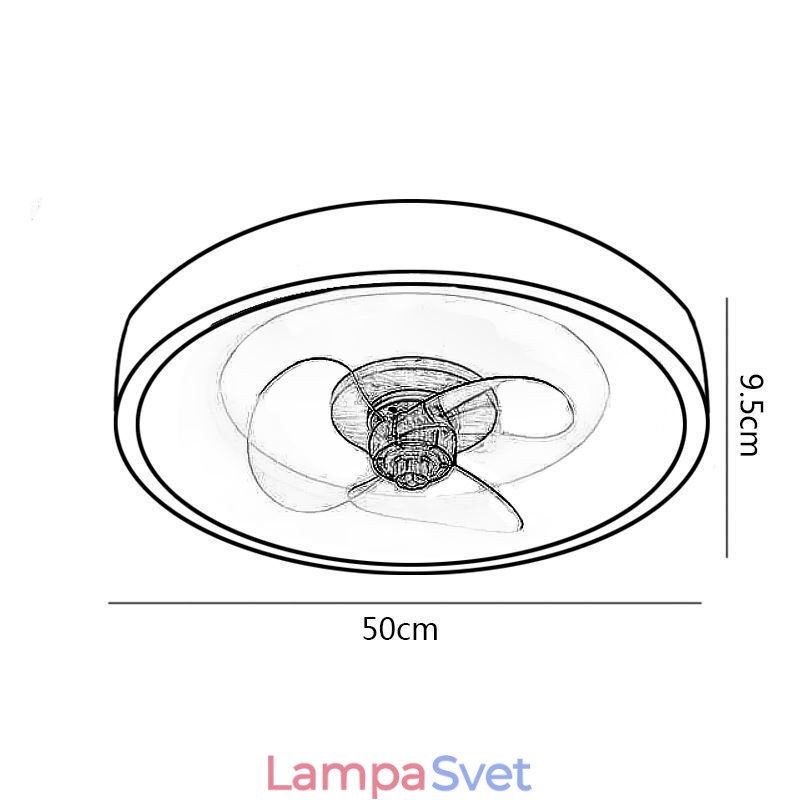 Moderné invertorové svietidlá stropného ventilátora Diaľkové ovládanie stropného osvetlenia Svietidlo ventilátora