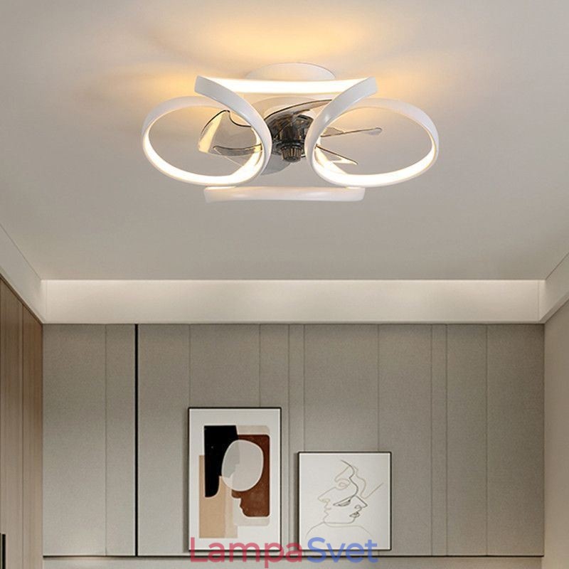 Jedinečný stropný ventilátor a ľahký moderný stropný ventilátor so svetlami