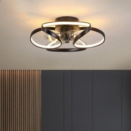 Jedinečný stropný ventilátor a ľahký moderný stropný ventilátor so svetlami