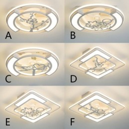 Stropné ventilátory v európskom štýle so svetlom