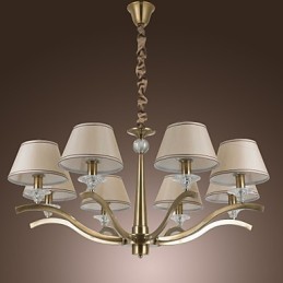 Moderný súčasný tradičný klasický rustikálny lodgový mosadzný kovový luster Vintage Country Island