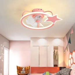 Kreatívna detská stropná lampa s farebným stropným ventilátorom
