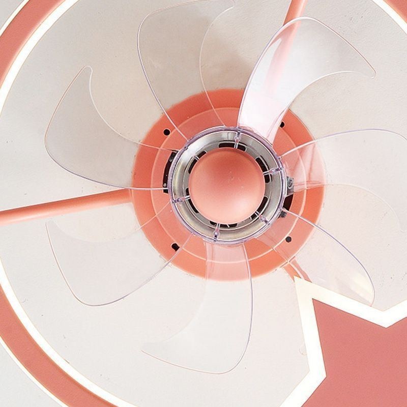Kreatívna detská stropná lampa s farebným stropným ventilátorom