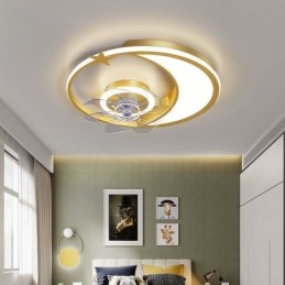 Mesačný stropný ventilátor Light Creativity Stropná lampa