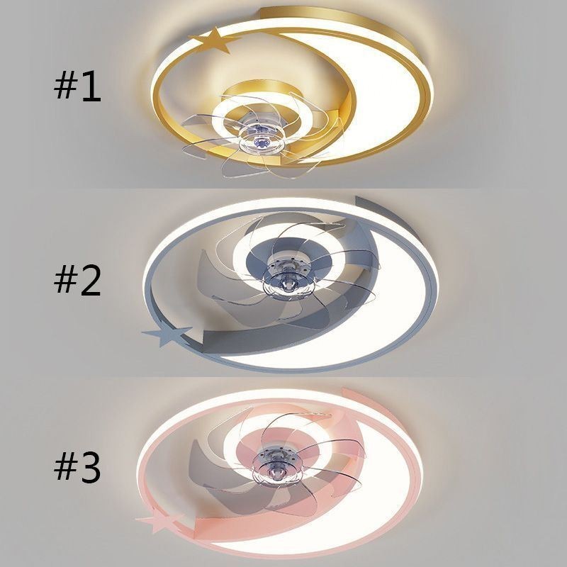Mesačný stropný ventilátor Light Creativity Stropná lampa