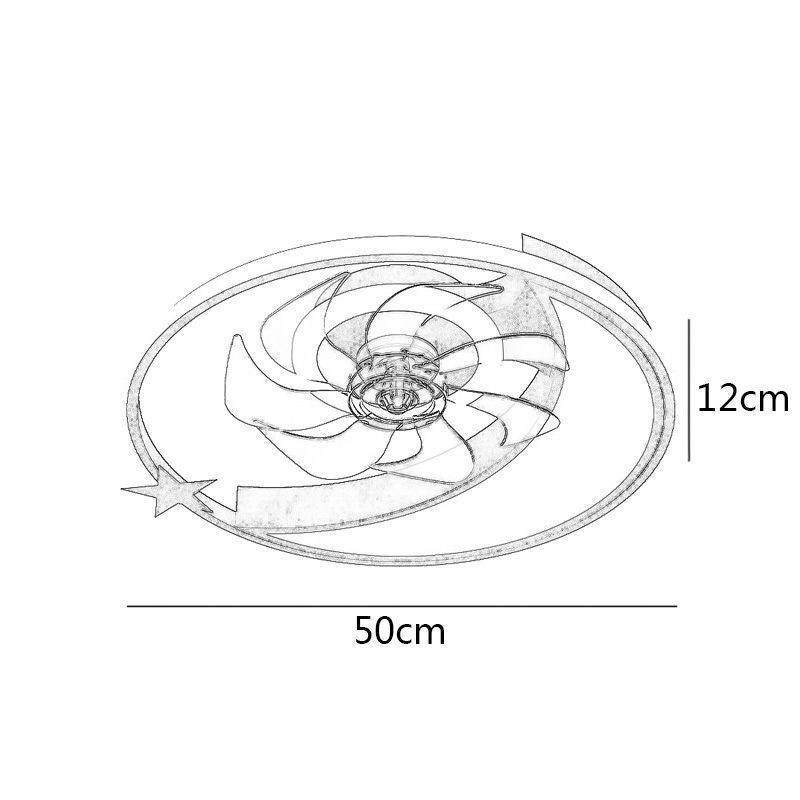 Mesačný stropný ventilátor Light Creativity Stropná lampa