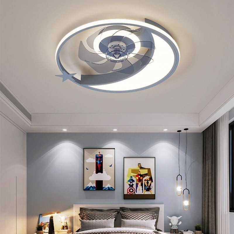 Mesačný stropný ventilátor Light Creativity Stropná lampa