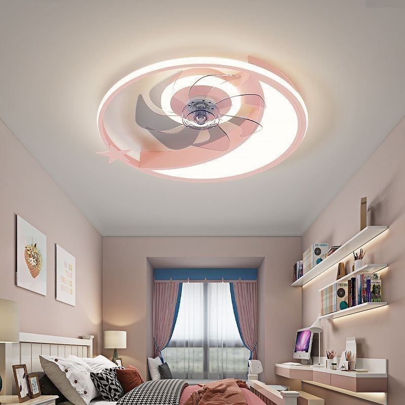 Mesačný stropný ventilátor Light Creativity Stropná lampa