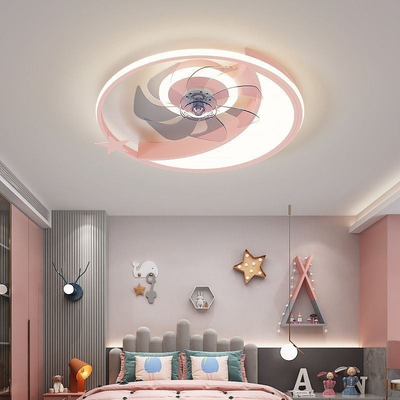 Mesačný stropný ventilátor Light Creativity Stropná lampa