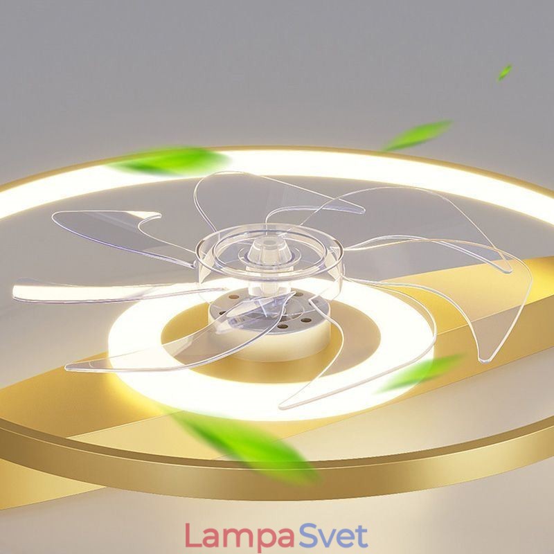Moderný stropný ventilátor so svetlami na diaľkové ovládanie