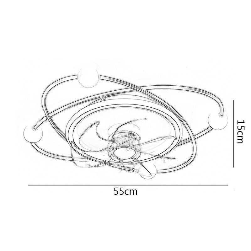 Moderné stropné ventilátory Vnútorné osvetlenie Jedáleň