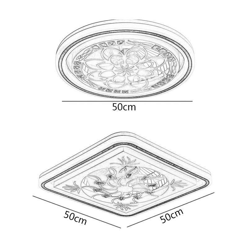 Inteligentný stropný ventilátor s ľahkou dekoráciou s plynulým stmievaním