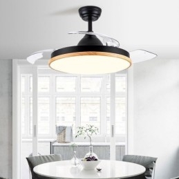 Moderné invertorové svietidlo stropného ventilátora Diaľkové ovládanie stropného svietidla Tricolor Stmievanie