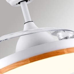 Moderné invertorové svietidlo stropného ventilátora Diaľkové ovládanie stropného svietidla Tricolor Stmievanie