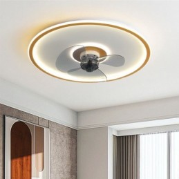 Macaron Stropný ventilátor Light Diaľkové ovládanie Decor Ventilateur