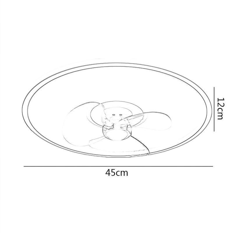 Macaron Stropný ventilátor Light Diaľkové ovládanie Decor Ventilateur