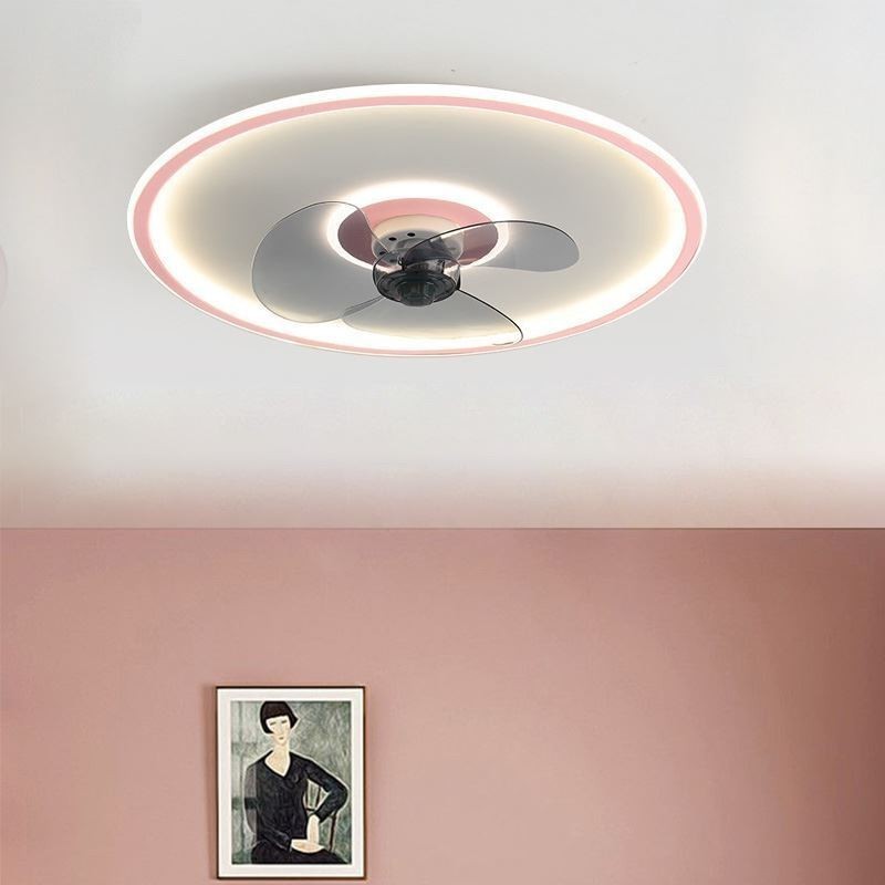 Macaron Stropný ventilátor Light Diaľkové ovládanie Decor Ventilateur