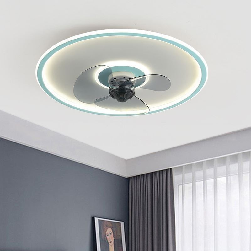 Macaron Stropný ventilátor Light Diaľkové ovládanie Decor Ventilateur