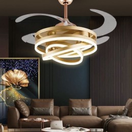 Kreatívny invertorový ventilátor Luster Ventilátor Svetlo