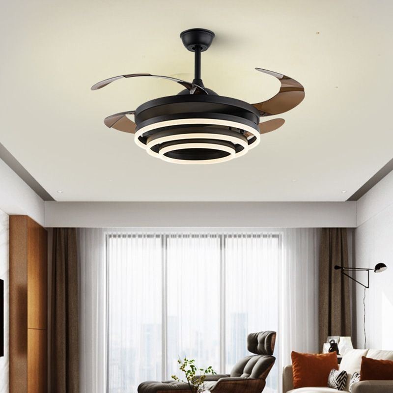 Kreatívny invertorový ventilátor Luster Ventilátor Svetlo