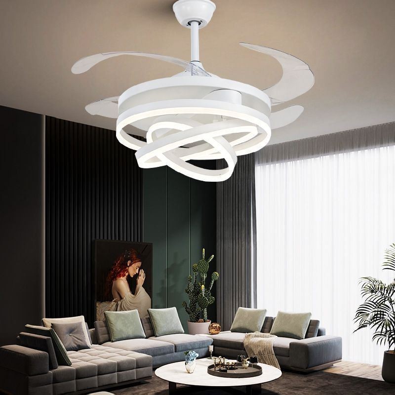 Kreatívny invertorový ventilátor Luster Ventilátor Svetlo