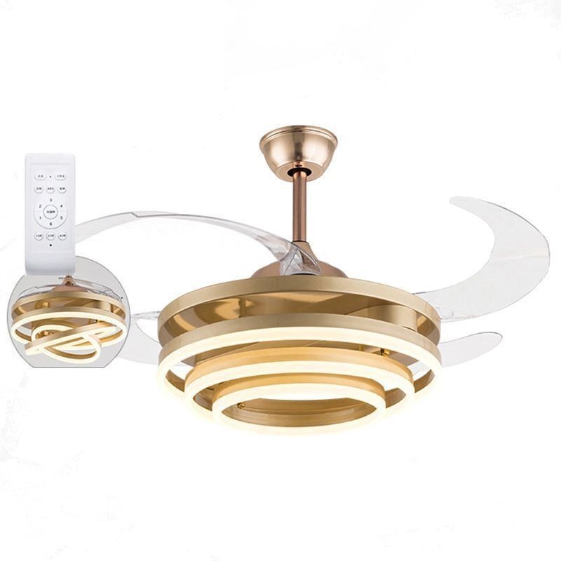 Kreatívny invertorový ventilátor Luster Ventilátor Svetlo