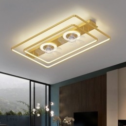 Moderný zapustený stropný ventilátor s diaľkovým ovládaním svetiel