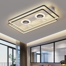 Moderný zapustený stropný ventilátor s diaľkovým ovládaním svetiel