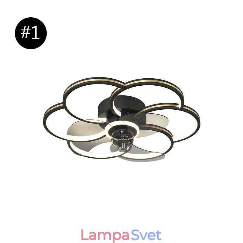 Stropné ventilátory so svetlami luster Ventilateur