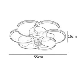 Stropné ventilátory so svetlami luster Ventilateur