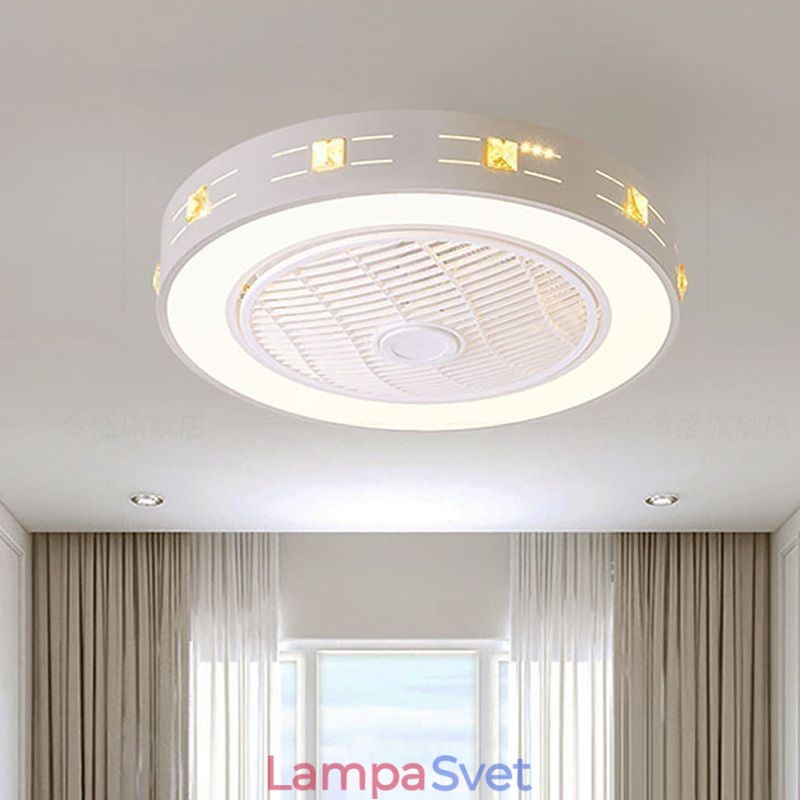 Ultra tenký stropný ventilátor Svetlo Neviditeľný stropný ventilátor so svetlom