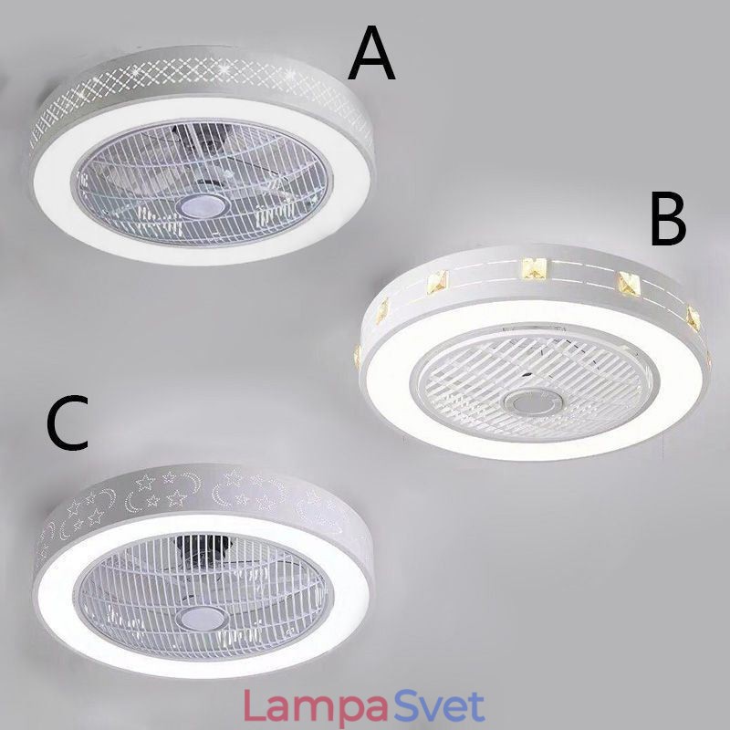Ultra tenký stropný ventilátor Svetlo Neviditeľný stropný ventilátor so svetlom