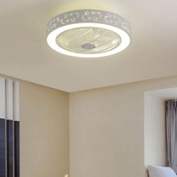 Ultra tenký stropný ventilátor Svetlo Neviditeľný stropný ventilátor so svetlom
