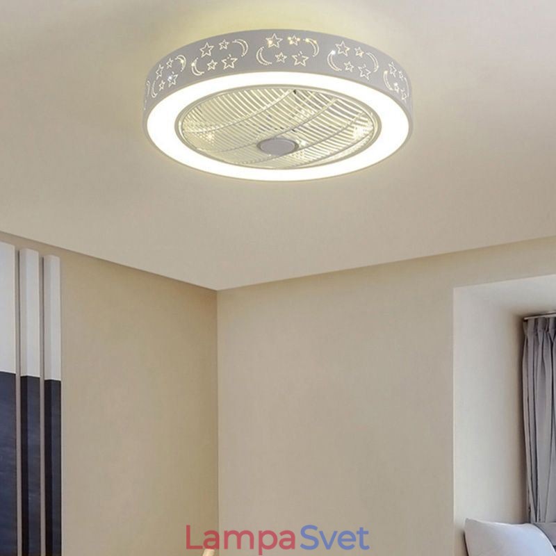 Ultra tenký stropný ventilátor Svetlo Neviditeľný stropný ventilátor so svetlom
