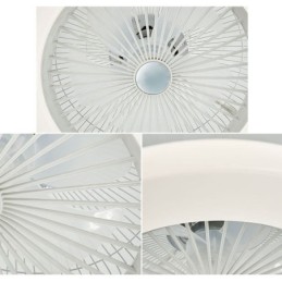 Trichromatické stmievanie stropného osvetlenia ventilátora 3-rýchlostné diaľkové ovládanie