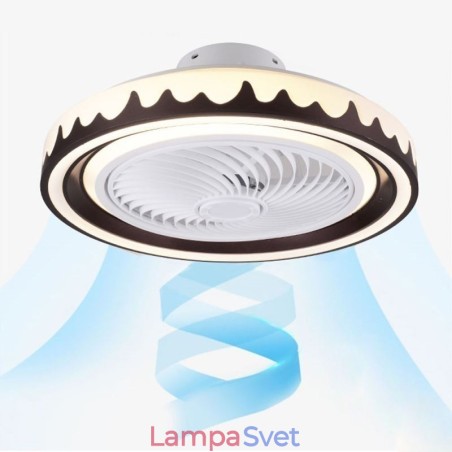 Stropné svietidlo s okrúhlym ventilátorom, 3 rýchlosti s diaľkovým ovládaním Stropné svietidlo s okrúhlym ventilátorom, 3 rýchlosti s diaľkovým ovládaním