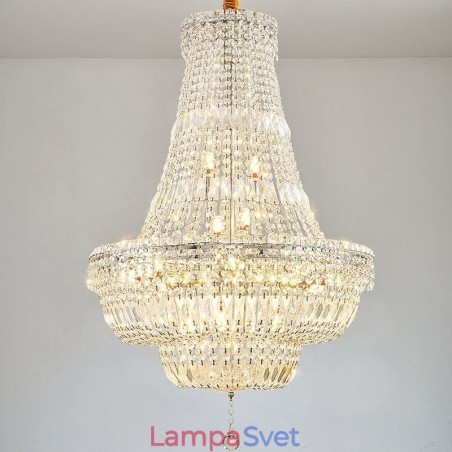 Retro krištáľový luster Americké luxusné krištáľové stropné svietidlo s 18 svetlami Retro krištáľový luster Americké luxusné krištáľové stropné svietidlo s 18 svetlami