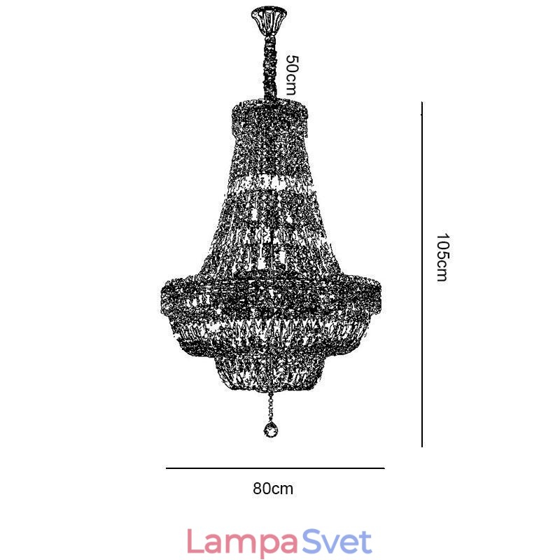 Retro krištáľový luster Americké luxusné krištáľové stropné svietidlo s 18 svetlami