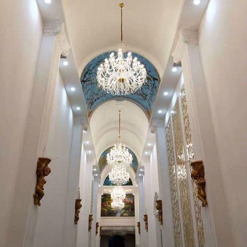 Európsky krištáľový luster s 32 svetlami Luxusná dekorácia stropného svietidla