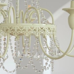 Nordic Crystal Luster Paint Craft Cream Stropné svietidlo