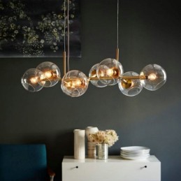 Súčasná závesná lampa Magic Bean Simple s 8 svetlami