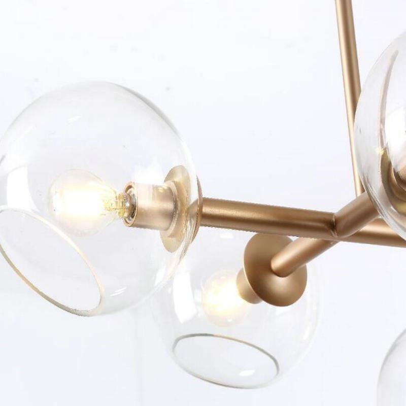 Súčasná závesná lampa Magic Bean Simple s 8 svetlami