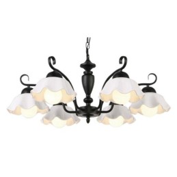 Severský železný prívesok Svetlý kvet Tvar Sklenená lampa Tienidlo Luster