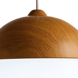 Moderný drevený bambusový luster v mini štýle