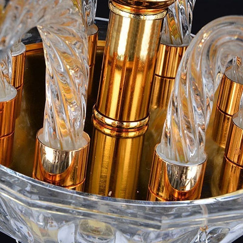 Európsky krištáľový luster Luxusný prívesok Svetlomodrý prívesok