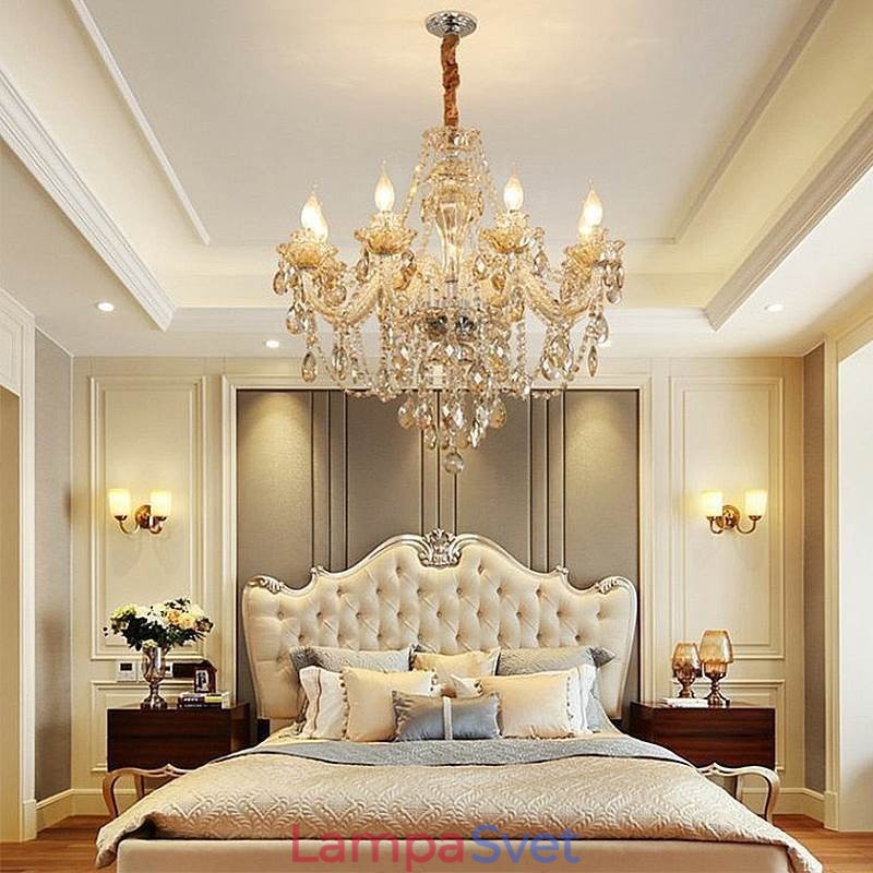 Krištáľový luster Cognac stropné svietidlo Luxusné európske