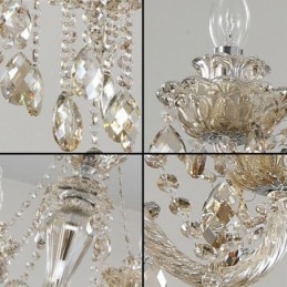 Krištáľový luster Cognac stropné svietidlo Luxusné európske