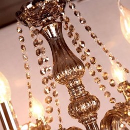 Veľký európsky krištáľový luster Elegantné závesné svietidlo